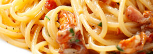Carbonara z kurkami