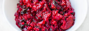 Kaszotto botwinkowe z chorizo