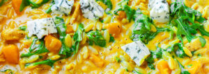 Orzo z kurczakiem i dynią