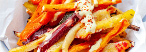 Pieczone frytki z warzyw