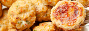 Pieczone pulpeciki drobiowe z suszonymi pomidorami
