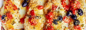 Pieczony filet kurczaka z chrupiącą posypką panko