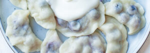 Pierogi z borówkami amerykańskimi