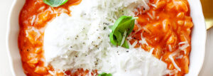 Risotto alla vodka z burratą