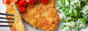 Sznycle z indyka w panierce curry