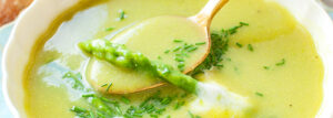 Velvet green asparagus cream