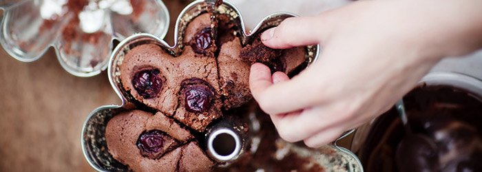 Babka czekoladowa z wiśniami