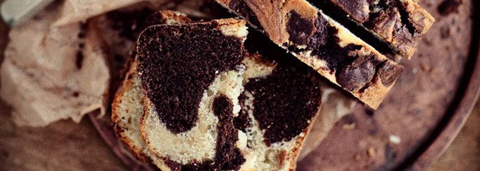 Babka łaciata czekoladowo-cytrynowa