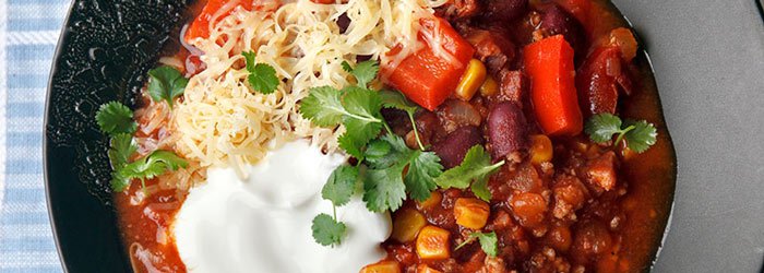 Chili con carne z chorizo