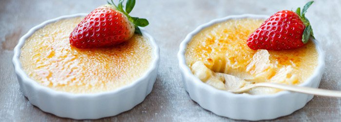 Crème brûlée z białą czekoladą