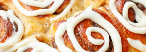 Cinnamon rolls with cream cheese glaze