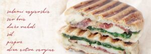 Domowa ciabatta oraz zgrzewane na gorąco kanapki (panini)