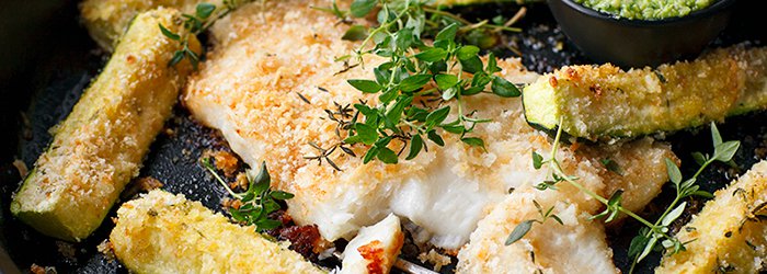 Filety ryby pieczone w parmezanowej panierce