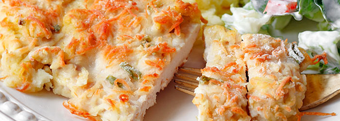 Filety z kurczaka pieczone w musztardzie i tartym serze