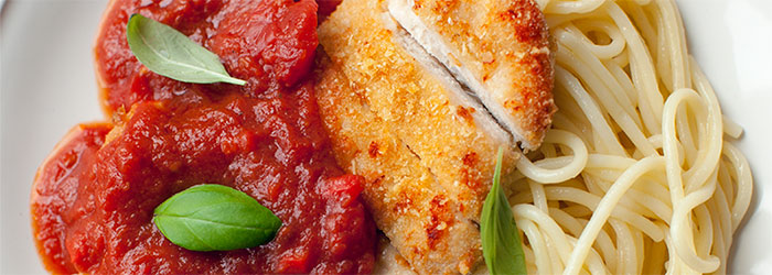 Filety z kurczaka pieczone w parmezanowej panierce