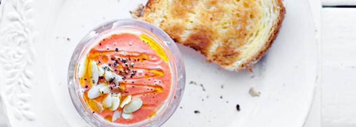 Gazpacho pomidorowo – migdałowe
