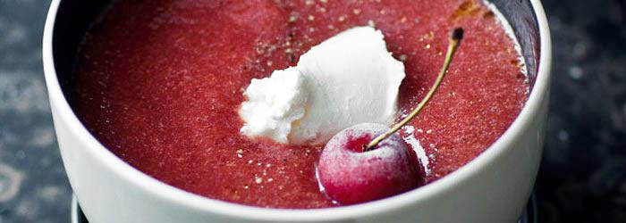 Gazpacho z czereśniami