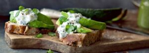 Avocado and Tzatziki Dip Sandwiches
