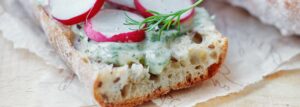 Dill Butter and Radish Sandwiches