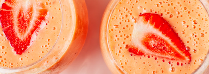 Koktajl truskawkowy z mango