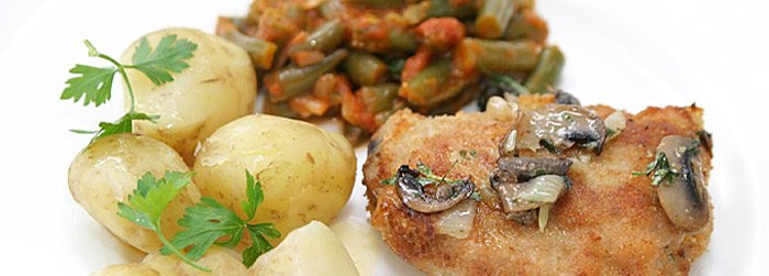 Kotlety schabowe nadziewane pieczarkami