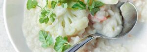 Creamy Risotto with Cauliflower and Atlantic Shrimp