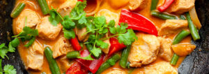Kurczak curry z warzywami i ryżem
