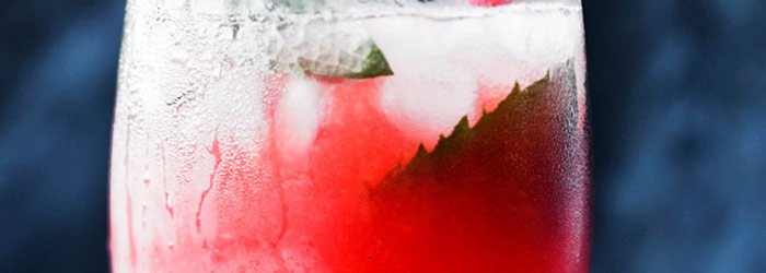 Lemoniada porzeczkowa z wanilią i miętą