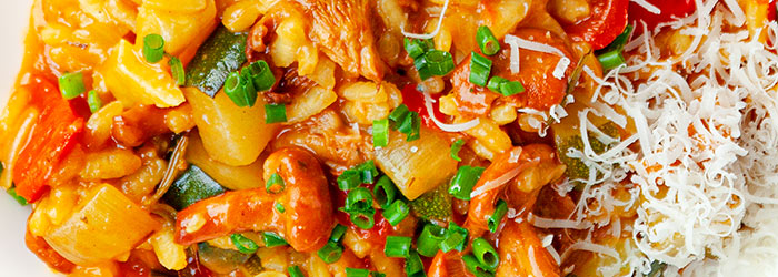 Letnie risotto z warzywami