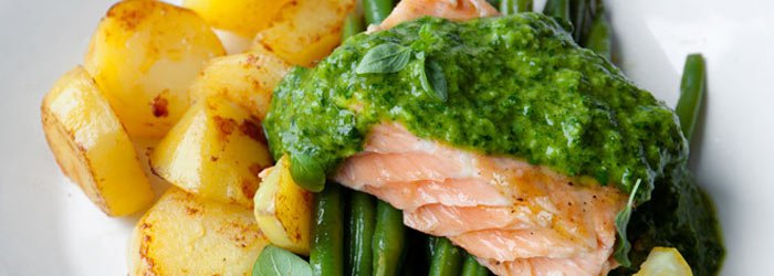 Łosoś chimichurri