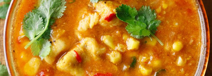 Mexican Chicken and Corn Soup