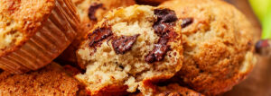 Muffinki bananowe z czekoladą
