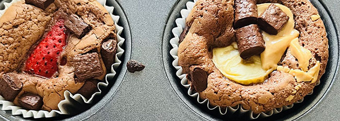Muffiny z nutellą