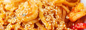 Noodle z krewetkami po koreańsku