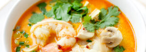 Oriental Shrimp and Rice Noodle Soup