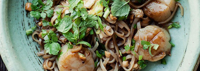 Pad Thai z małżami św. Jakuba