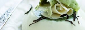 Panna cotta z zieloną herbatą