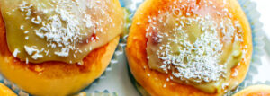 Baked Donuts with Pistachio Cream