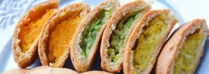Pieczone pierożki z warzywami
