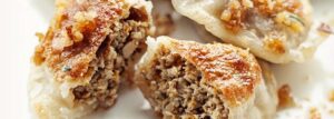 Pierogi z cielęciną i kurkami