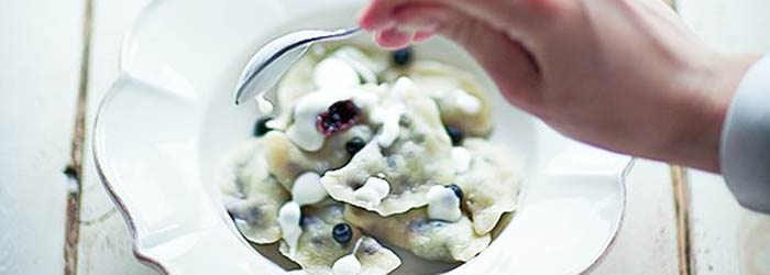 Pierogi z jagodami