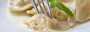 Pierożki z krewetkami
