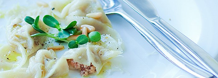 Pierożki z kurkami i ricottą