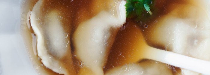 Pierożki z mięsem pieczonej kaczki
