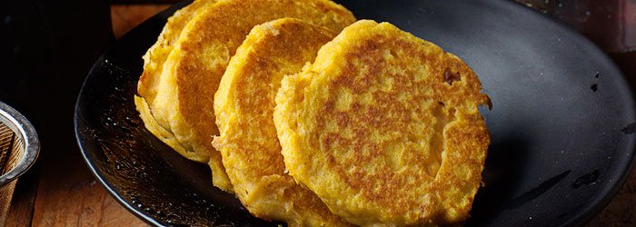 Pumpkin pancakes without white flour and sugar