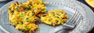 Pumpkin and zucchini pancakes