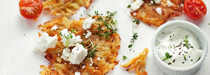 Potato and carrot pancakes