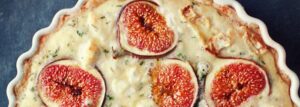 Quiche z figami, kozim serem i tymiankiem
