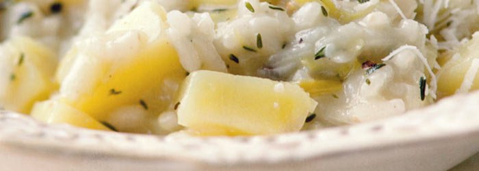 Risotto porowo-ziemniaczane