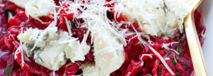 Risotto z botwinką i gorgonzolą